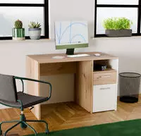 FORTE Schreibtisch "Culgoa" Schreibtisch, Stauraum, Schubkasten, T&uuml;re, offenes Fach,
