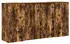 vidaXL Empfangstheke Räuchereiche 200x50x103,5cm Holzwerkstoff (3324218)