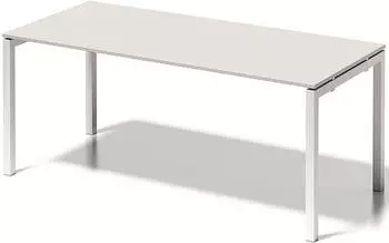 Bisley Cito Schreibtisch 180x80x74cm Tischplatte grauwei&szlig;, Gestell verkehrswei&szlig; (DUF1808GW396)