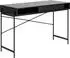 Furniture To Go Angus Schreibtisch mit Schiebetür, Schwarz, 110x50x75cm