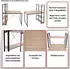 Mendler HWC-K81 Schreibtisch mit Regal 100x60cm Metall MDF (98670)