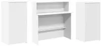 vidaXL Empfangstheke Wei&szlig; 200x50x103,5 cm Holzwerkstoff