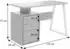 MCW Schreibtisch MCW-O32 mit Schublade, Melamin Holz, Ulme Natur, 118x77x58cm (99393)