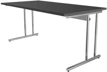 Kerkmann Toledo Schreibtisch höhenverstellbar C-Fuß 160x80cm anthrazit (11765113)