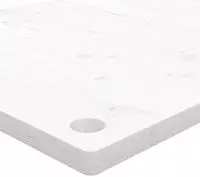 vidaXL Schreibtischplatte Wei&szlig; 110x60x2,5 cm Massivholz Kiefer