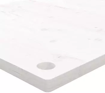 vidaXL Schreibtischplatte Wei&szlig; 110x60x2,5cm Massivholz Kiefer (824471)