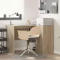 vidaXL Eck-Schreibtisch mit Schubladen Sonoma-Eiche 102 x 88 x 75 cm