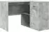 vidaXL Eckschreibtisch mit Schubladen L-förmig Beton Grau 102x88x75cm (3337276)