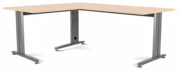 Rocada Metal Anstelltisch 100x60x73cm Melamin Buche, Gestell grau (2102AC01)