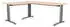 Rocada Metal Anstelltisch 100x60x73cm Melamin Buche, Gestell grau (2102AC01)
