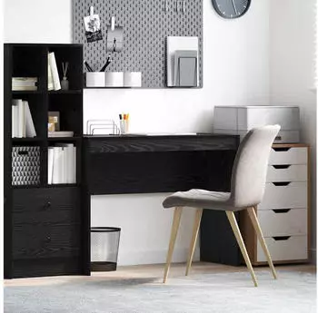 vidaXL Schreibtisch Schwarz Eichen-Optik 100x40x76cm (869403)