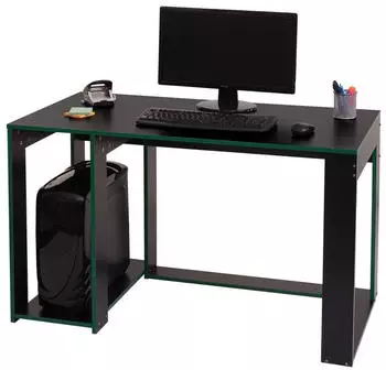 MCW Schreibtisch J26 Holzwerkstoff 120x76x60cm schwarz-gr&uuml;n (MCW-J26)