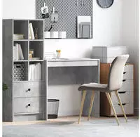 vidaXL Schreibtisch Beton Grau 80 x 40 x 76 cm
