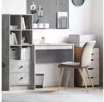 vidaXL Schreibtisch Beton Grau 80x40x76cm