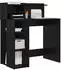 vidaXL Schreibtisch mit Regal Schwarz Eichen-Optik 90x48x101,5cm Holzwerkstoff (869523)