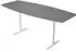 Kerkmann Move 3 Konferenztisch höhenverstellbar 72-120cm, 250x100cm, Tonnenform, Grafit (4044917)