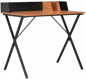 vidaXL Schreibtisch Schwarz und Braun 80x50x84cm (20274)