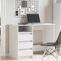 vidaXL Schreibtisch Wei&szlig; 102x50x75 cm Holzwerkstoff