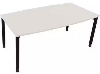 Soennecken Besprechungstisch "Communication" Tonneau höhenverstellbar 180x80/90cm anthrazit/Weiß (810047201)