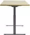 Topstar E-Table Schreibtisch elektrisch höhenverstellbar 160x80cm Ahorn/Grau (TTS16080GA)