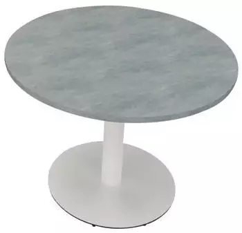 Soennecken Besprechungstisch Communication Rund Ø1000x720mm Beton hell/Weiß (810019383)