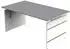 Kerkmann Form 4 Wangen-Schreibtisch 160x80cm, höhenverstellbar, Graphit (114403.1)
