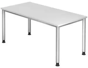 HJH Office HILO 16 S Höhenverstellbarer Schreibtisch 160x80cm, Weiß