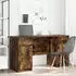 vidaXL Schreibtisch Räuchereiche 140x49x76cm Holzwerkstoff (3328511)