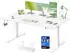 Vasagle Höhenverstellbarer Schreibtisch 160x80cm USB-C 3 Speichertasten, mattweiß (LSD146WZ02)