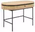 Kauf-Unique Cardiona Schreibtisch 1 Schublade Eichenfurnier Natur/Schwarz 120x76x60cm