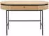 Kauf-Unique Cardiona Schreibtisch 1 Schublade Eichenfurnier Natur/Schwarz 120x76x60cm