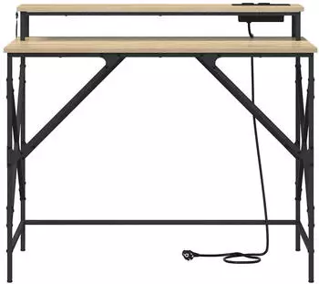 vidaXL Schreibtisch Sonoma-Eiche Holzwerkstoff 100x50x86,5cm