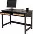 MCW Schreibtisch O36 mit Schublade, 110x60x78cm, Holz, schwarz (99234)