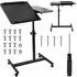 Maclean MC-121 Mobiler Laptop-Tisch höhenverstellbar 59-89cm, Doppelplatte, 30kg (MC-121)