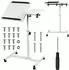 Maclean MC-121 Mobiler Laptop-Tisch höhenverstellbar 59-89cm, Doppelplatte, 30kg (MC-121)