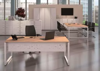 Bisley Cito Konferenztisch 200x120x74cm Melamin, O-Gestell (DOF2012GW396)
