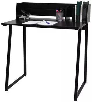 MCW Schreibtisch MCW-K69 3D-Struktur, Metall/MDF, schwarz, 82x94x51cm (MCW-K69)