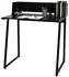MCW Schreibtisch MCW-K69 3D-Struktur, Metall/MDF, schwarz, 82x94x51cm (MCW-K69)
