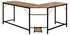 Costway Eckschreibtisch L-Form mit CPU-Ständer, 168x125cm, Kaffee (TI83904OR)