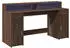 vidaXL Schreibtisch mit LED, Holzwerkstoff, Eichen-Optik Braun, 160x55x91cm (3309435)