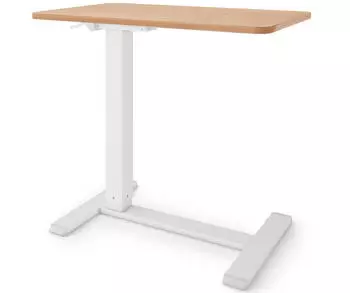 eSmart Germany EACM-121WM Beistelltisch pneumatisch höhenverstellbar 71x40cm Ahorn (180395657)