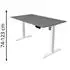 Kerkmann Move 1 Sitz-Steh-Schreibtisch elektrisch höhenverstellbar 140x80cm Graphit/Weiß (10358412)