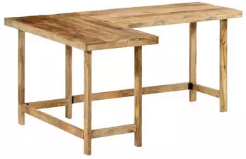vidaXL Eckschreibtisch Massivholz Mango 165x110x75cm (353334)