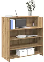 vidaXL Empfangstheke Artisan-Eiche 100x50x103,5 cm Holzwerkstoff