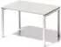 Bisley Cito Schreibtisch 120x80x74cm, grauweiß, Gestell verkehrsweiß (DUF1208GW396)
