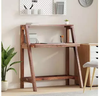 vidaXL Schreibtisch Braun 90x50x103cm Massivholz recycelt (42012401)