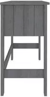 vidaXL Schreibtisch HAMAR Dunkelgrau 110x40x75 cm Massivholz Kiefer