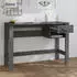 vidaXL HAMAR Schreibtisch Massivholz Kiefer Dunkelgrau 110x40x75cm (340458)