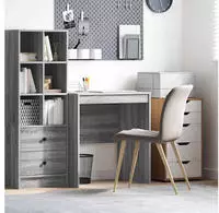 vidaXL Schreibtisch Graues Sonoma 70 x 50 x 76 cm