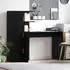 vidaXL Schreibtisch 2-tlg. Schwarz Eichen-Optik (3337290)